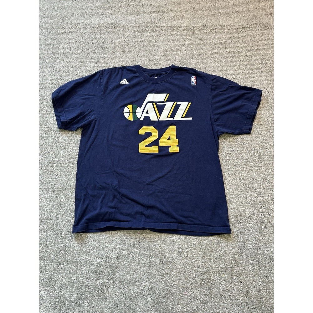 Retro Utah Jazz NBA Paul Millsap #24 Adidas Mens Size XL Jersey Shirt Preppy